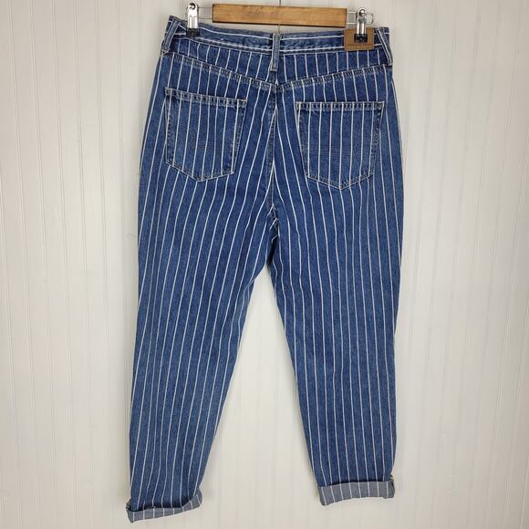 American Eagle Pinstripe Mom Jean Size 8 - Picture 4 of 13